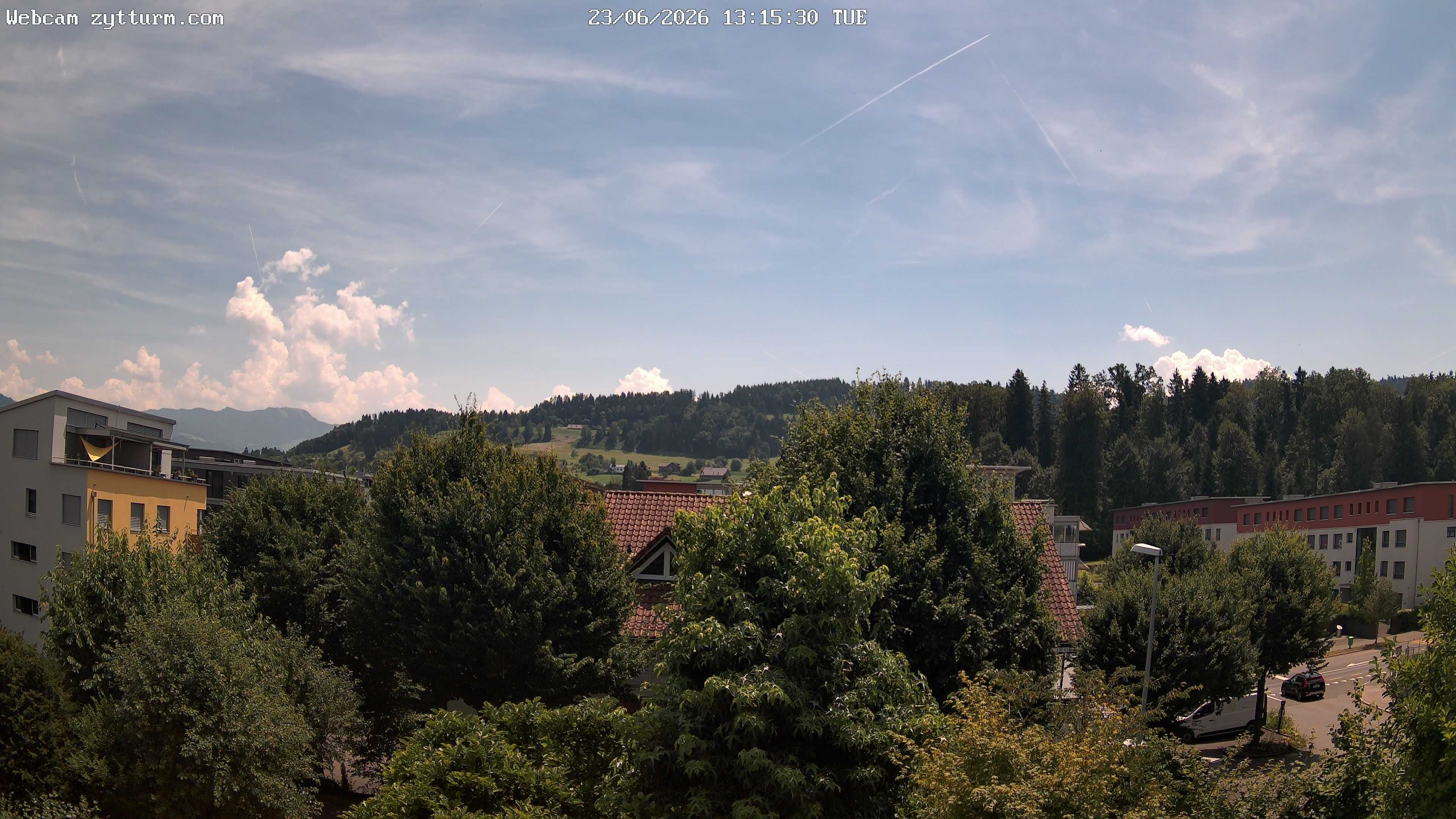 Risch-Rotkreuz: Live Webcam Rotkreuz Richtung Süd-Ost