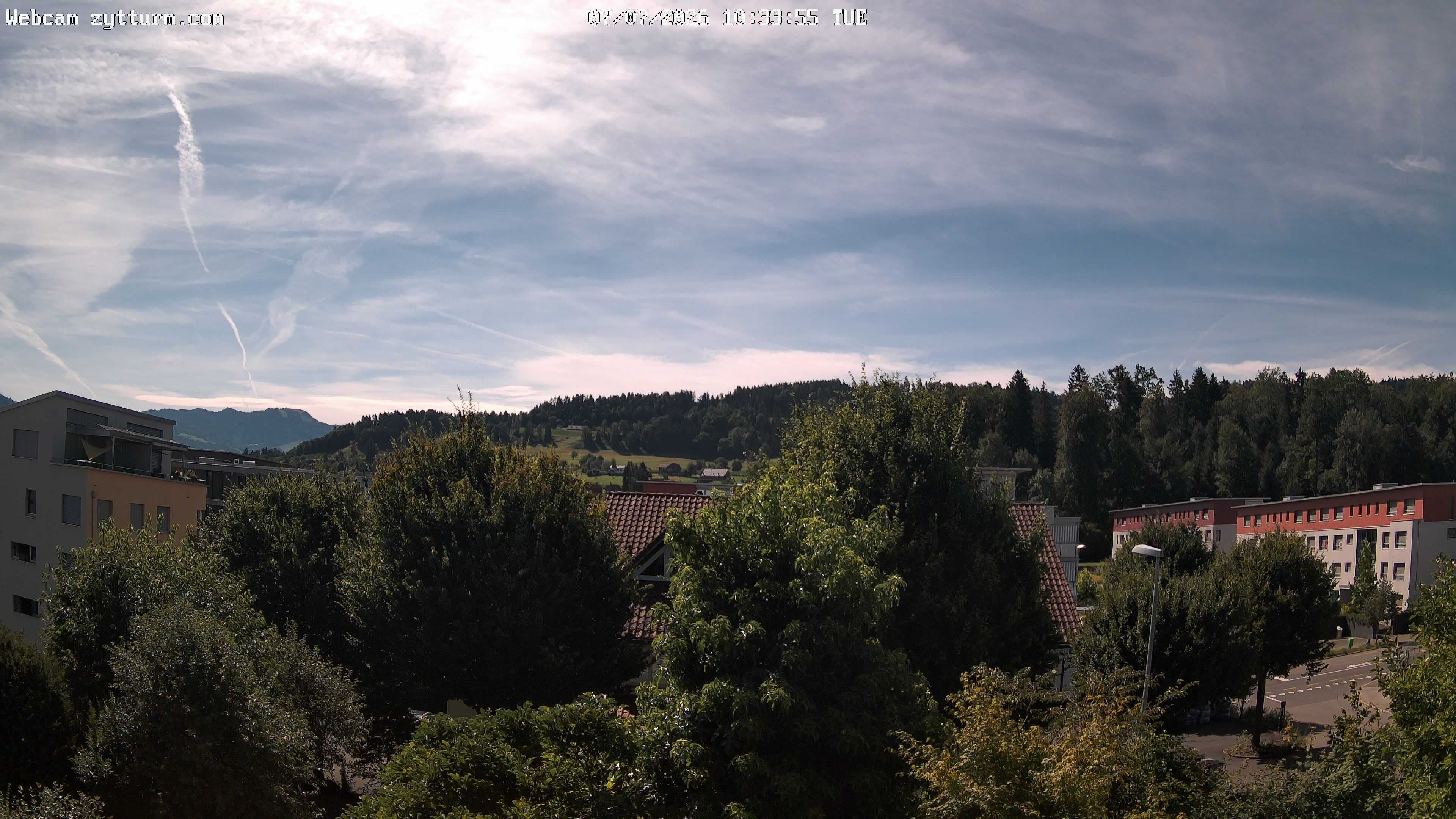 Risch-Rotkreuz: Live Webcam Rotkreuz Richtung Süd-Ost