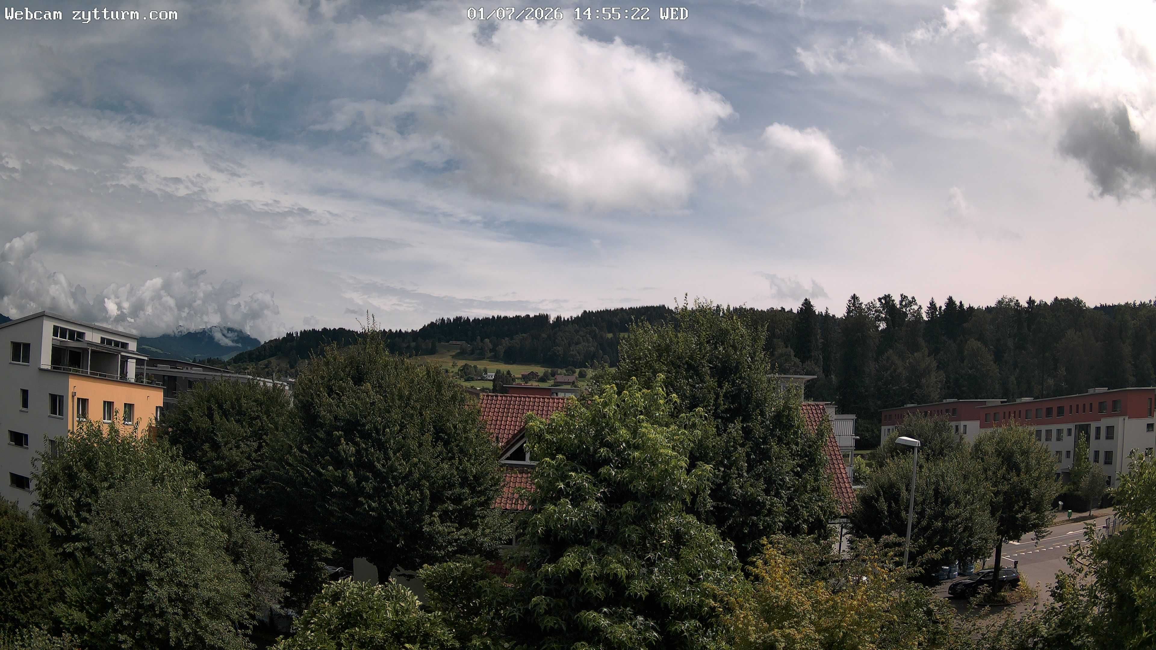 Risch-Rotkreuz: Live Webcam Rotkreuz Richtung Süd-Ost