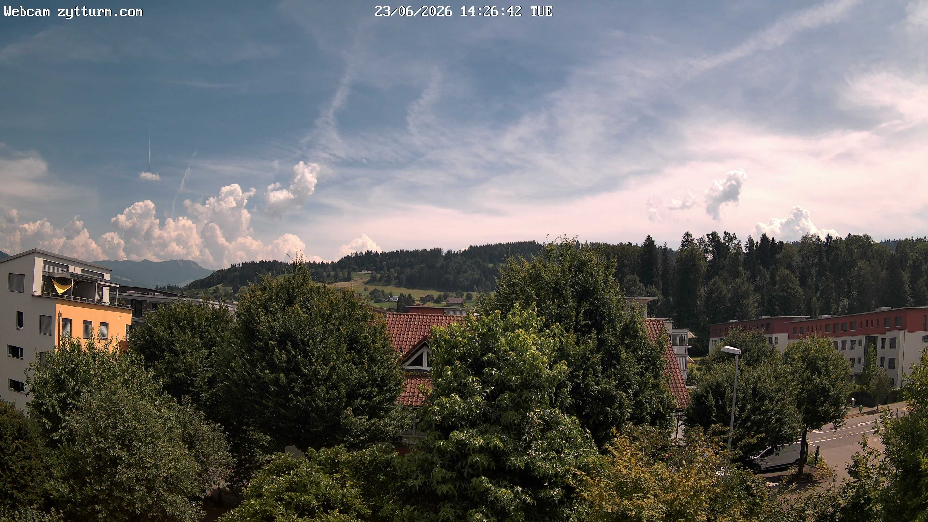 Risch-Rotkreuz: Live Webcam Rotkreuz Richtung Süd-Ost