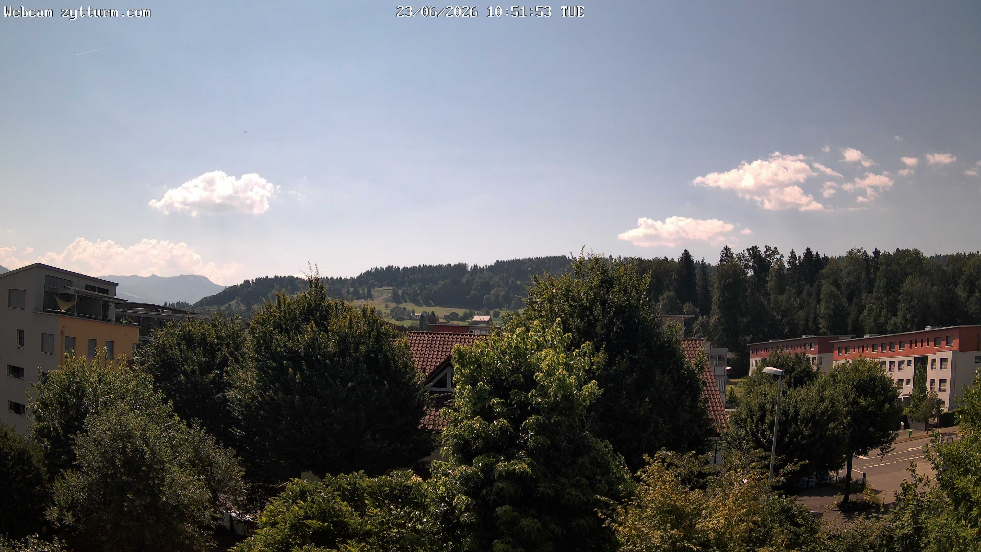 Risch-Rotkreuz: Live Webcam Rotkreuz Richtung Süd-Ost