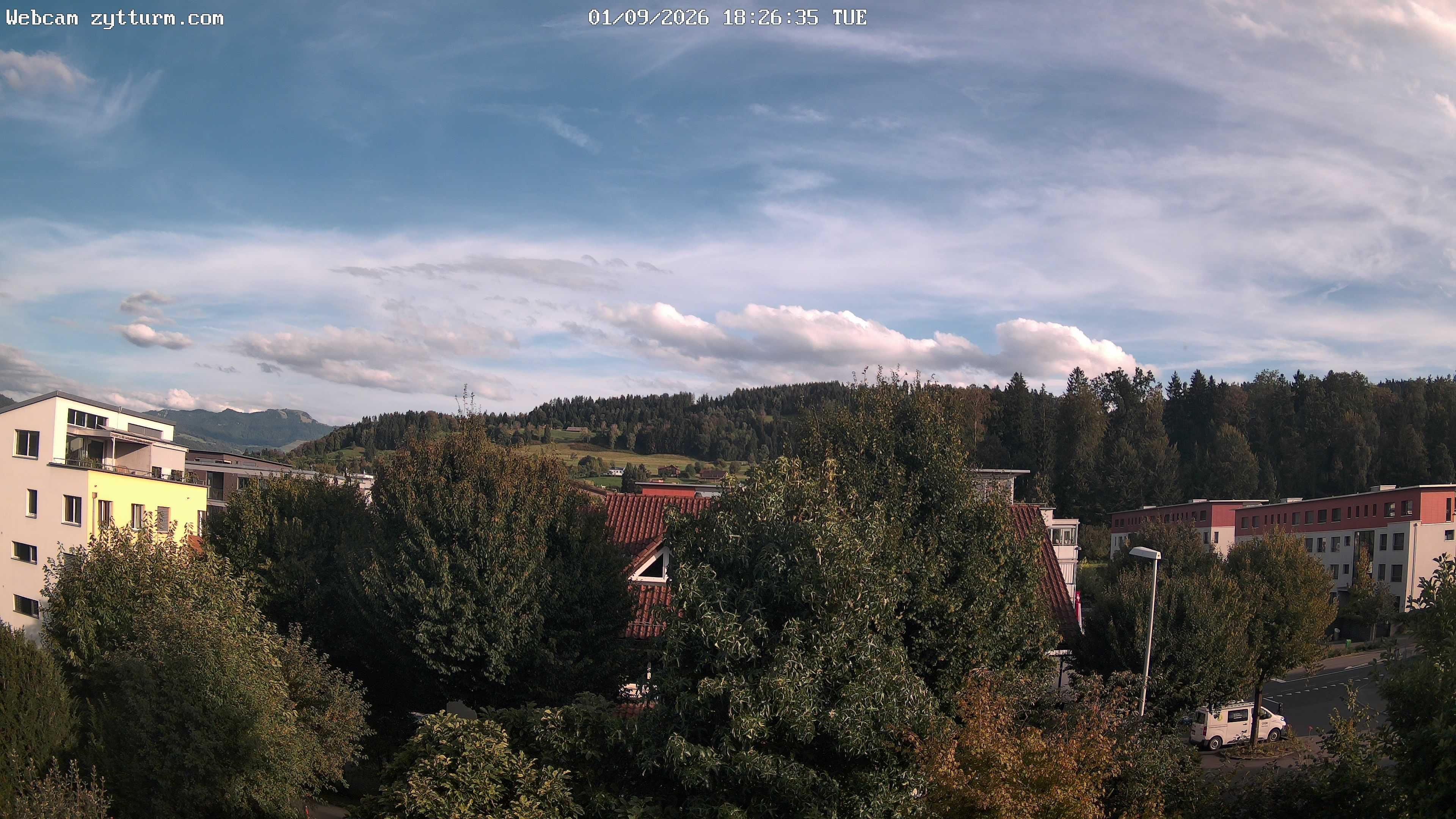 Risch-Rotkreuz: Live Webcam Rotkreuz Richtung Süd-Ost