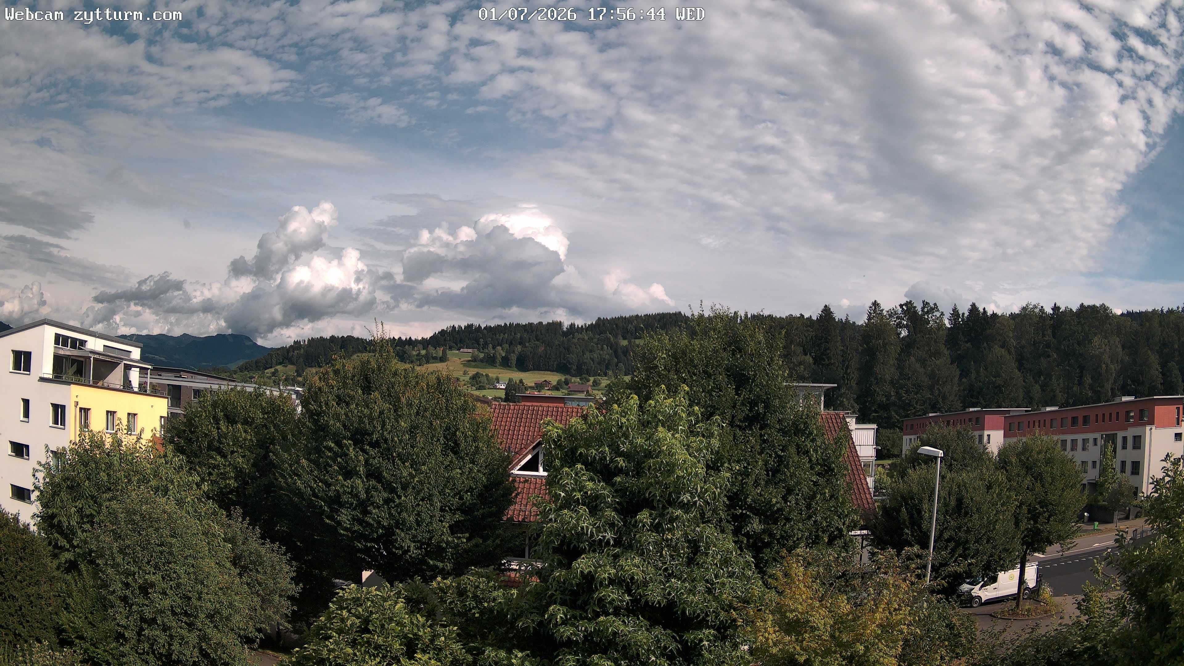 Risch-Rotkreuz: Live Webcam Rotkreuz Richtung Süd-Ost