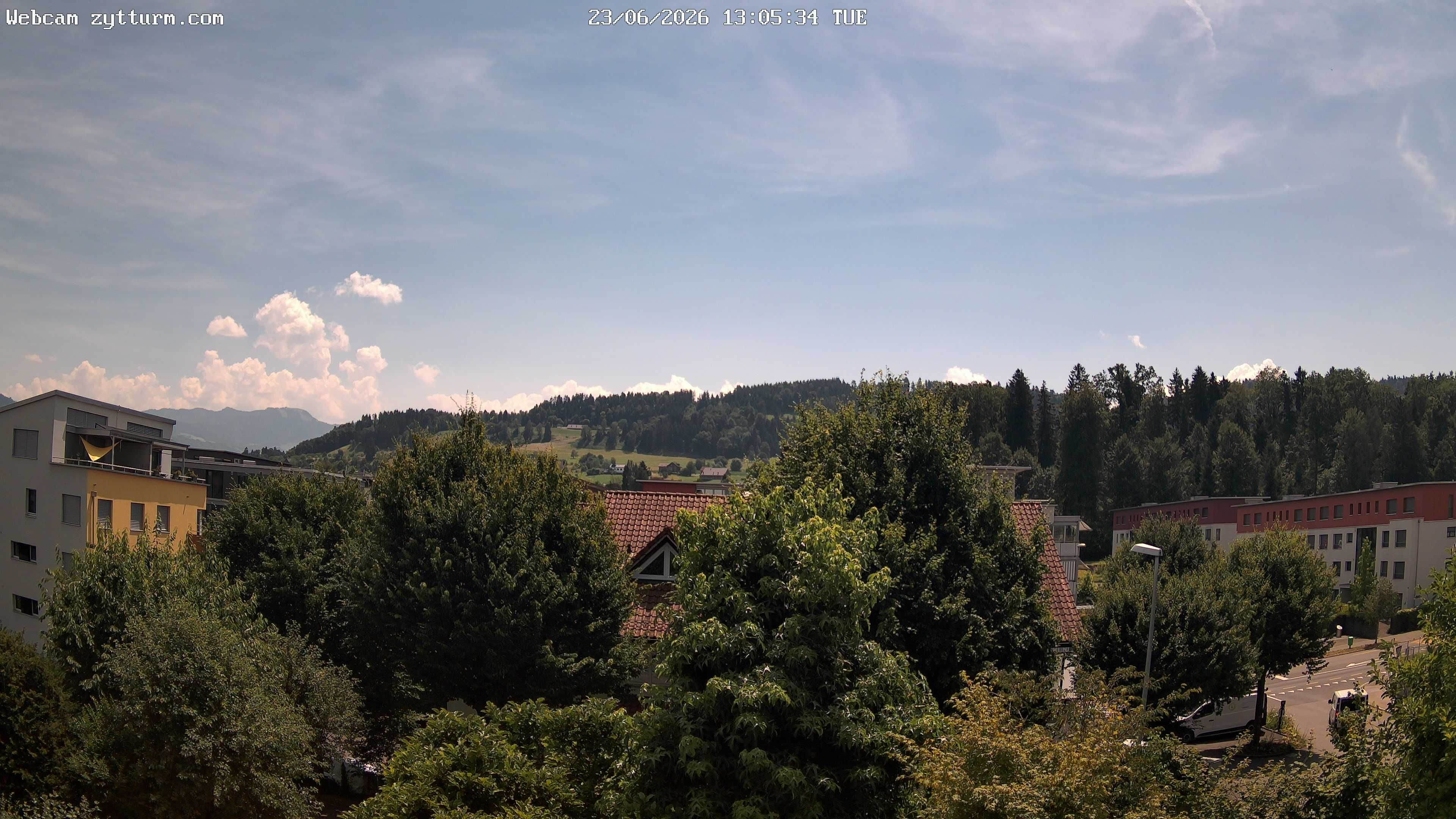 Risch-Rotkreuz: Live Webcam Rotkreuz Richtung Süd-Ost