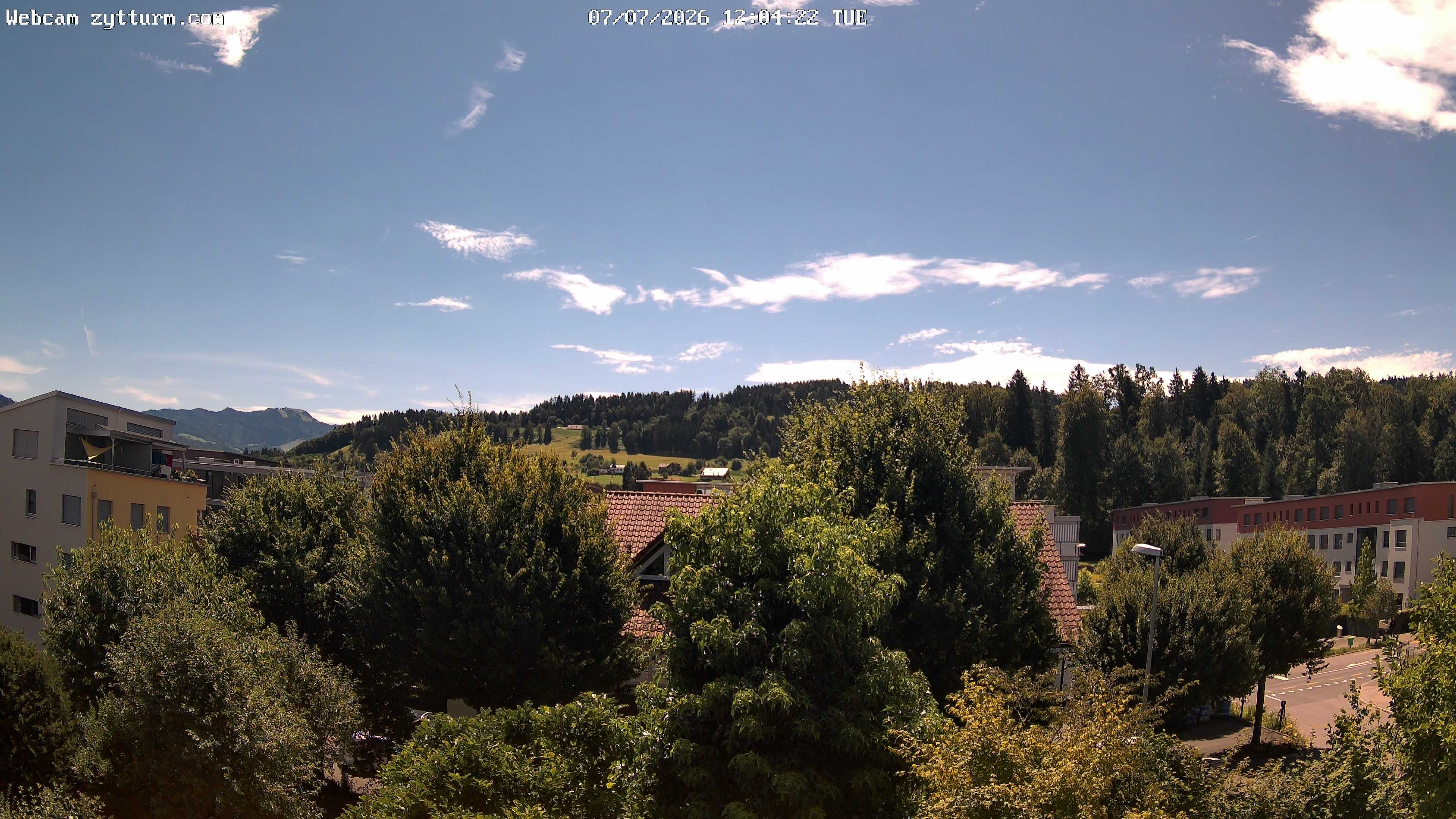 Risch-Rotkreuz: Live Webcam Rotkreuz Richtung Süd-Ost