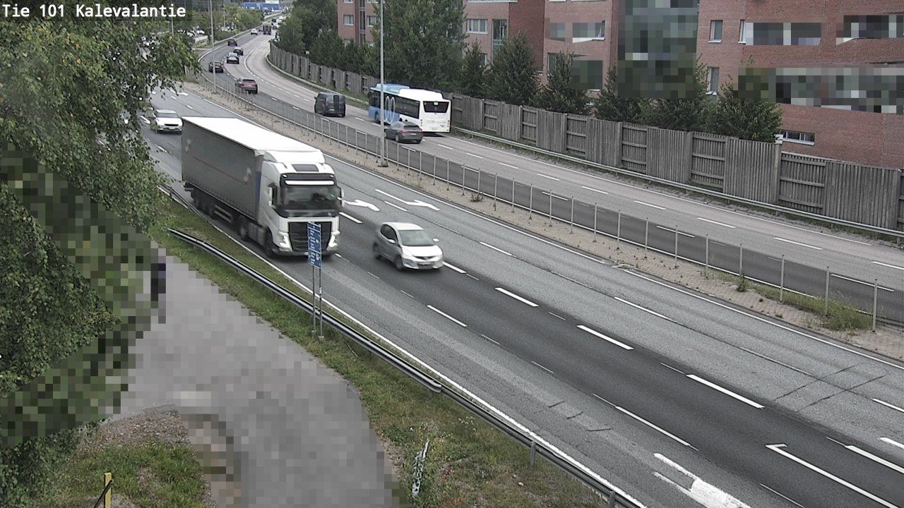 Traffic Cam Espoo: Tie 101 Kalevalantie - Itään