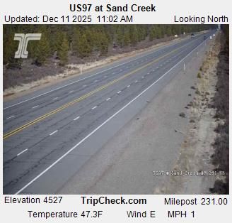 Traffic Cam Klamath: US 97 at Sand Creek