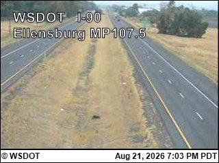 Traffic Cam Regal: I-90 at MP 107.5: Ellensburg