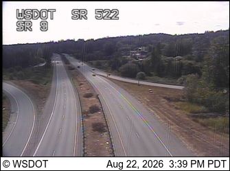 Traffic Cam Brier: SR 522 at MP 14: SR 9 Interchange