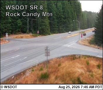 Traffic Cam Lacey › North: SR 8 at MP 16.1: Rock Candy Mountain