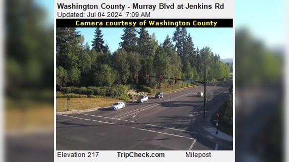 Traffic Cam Durham: Washington County - Murray Blvd at Jenkins Rd