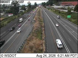 Traffic Cam Algona: SR 167 at MP 13.5: S 346th St