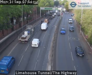 Traffic Cam Heathfield and Waldron: Limehouse Tunnel/The Highway