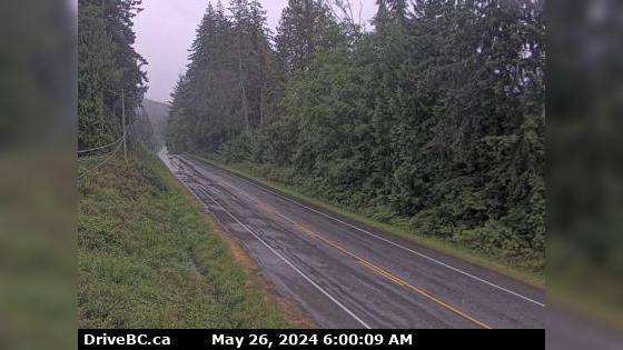 Traffic Cam Stillwater › South: Hwy 101 near Loubert Road in the qathet Regional District, looking south