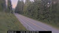 Stillwater › South: , Hwy at Loubert Rd in Powell River on the Sunshine Coast, looking south