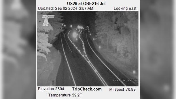 Traffic Cam Wasco: US26 at ORE216 Jct