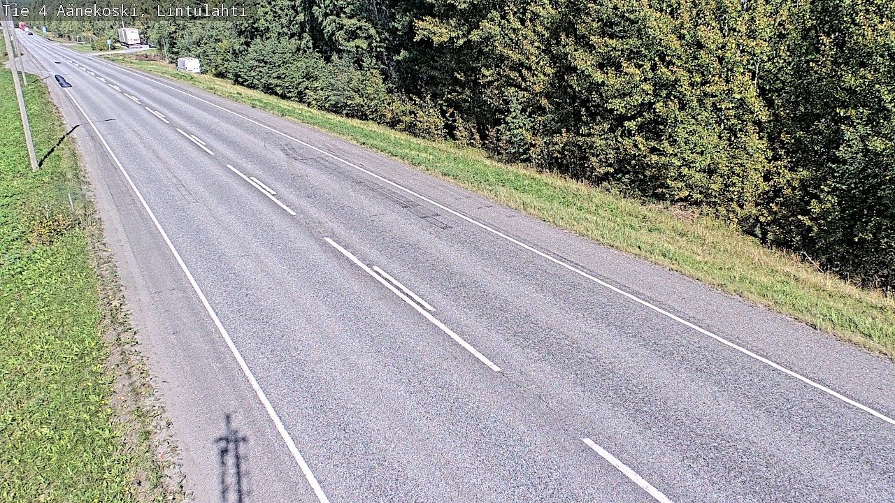 Traffic Cam Aanekoski: Tie 4 Äänekoski, Lintulahti - Ouluun