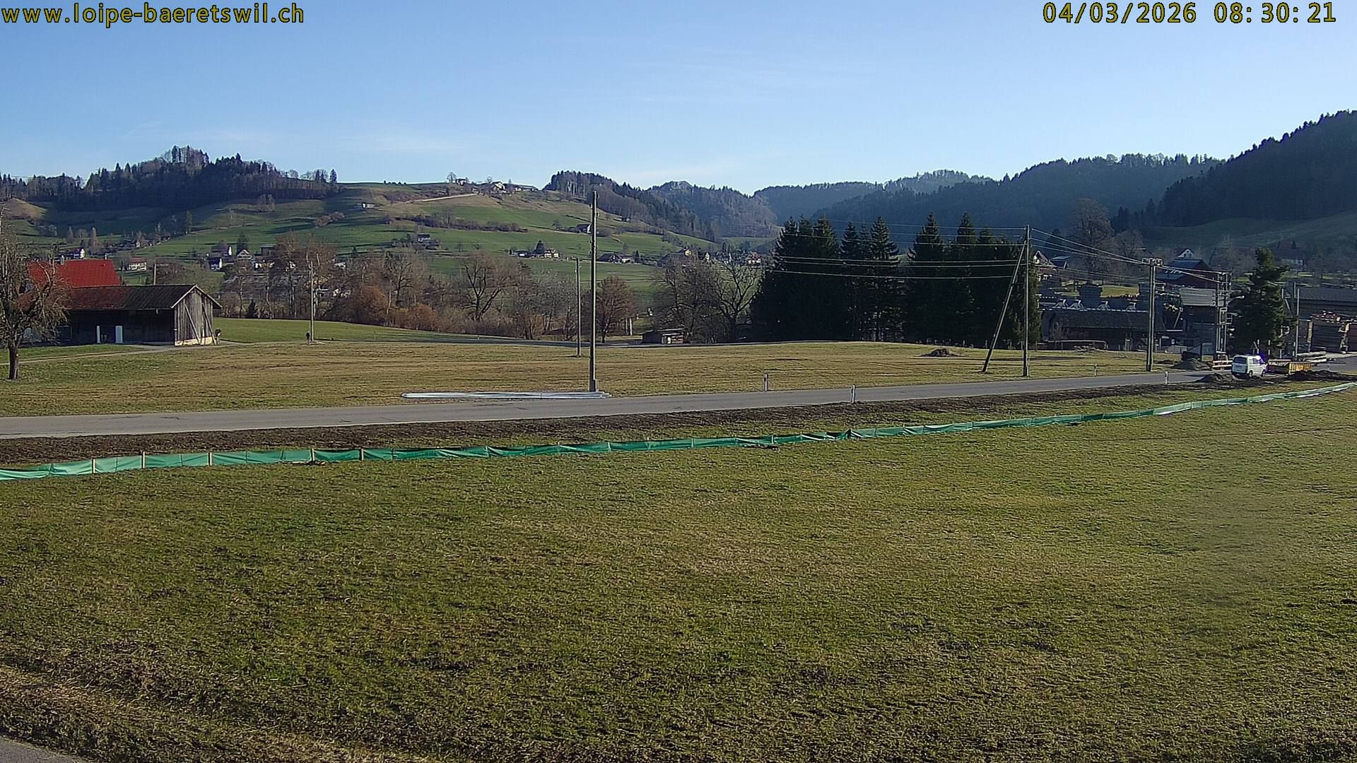 Bäretswil: Zürich, Schweiz: Langlaufloipe