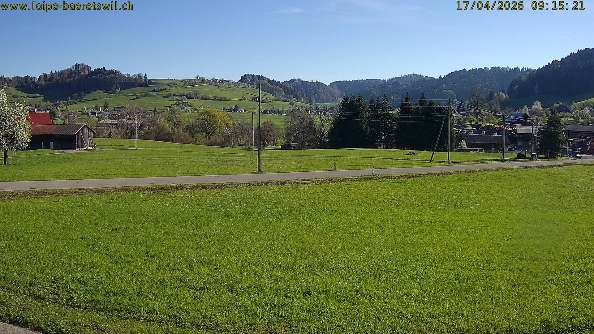 Bäretswil: Zürich, Schweiz: Langlaufloipe