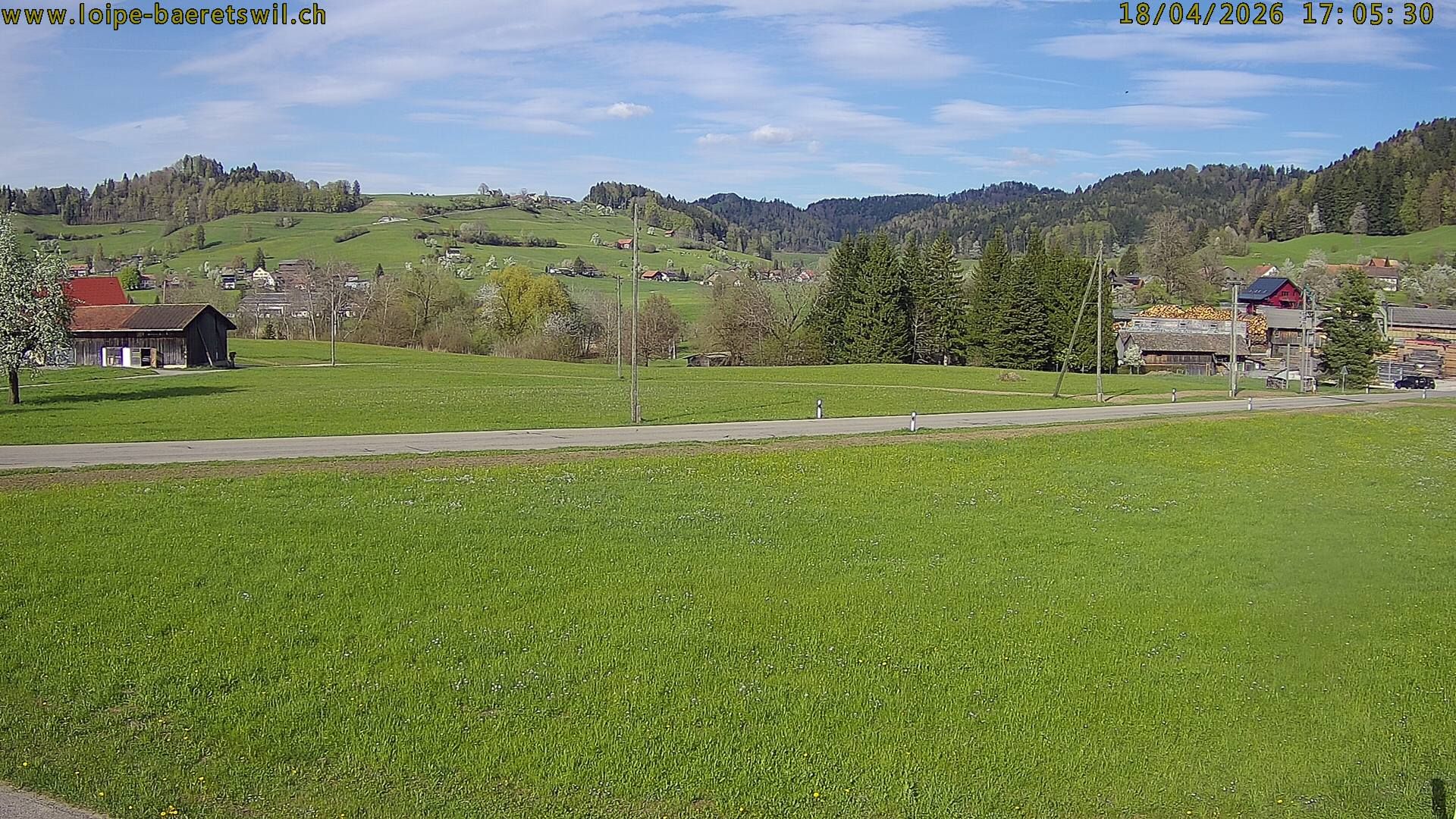 Bäretswil: Zürich, Schweiz: Langlaufloipe