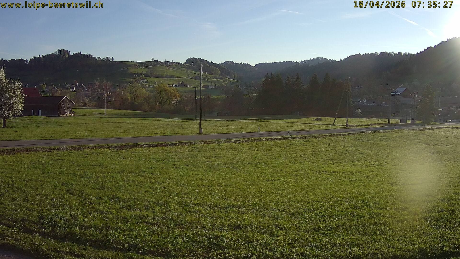 Bäretswil: Zürich, Schweiz: Langlaufloipe