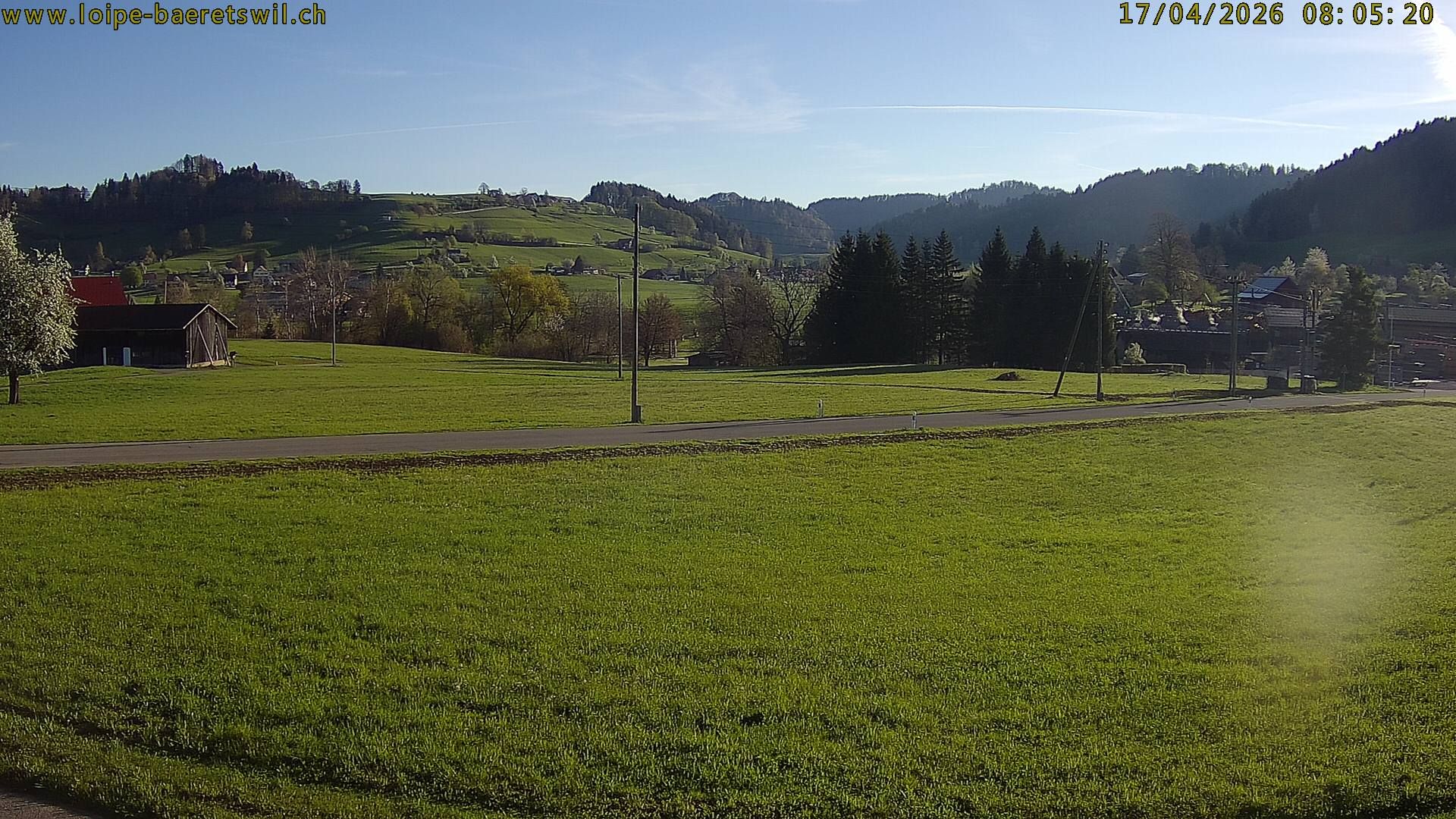 Bäretswil: Zürich, Schweiz: Langlaufloipe