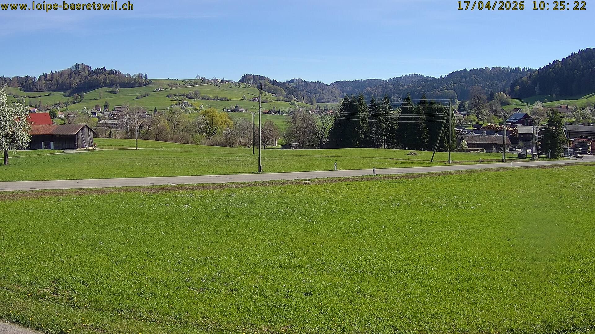 Bäretswil: Zürich, Schweiz: Langlaufloipe