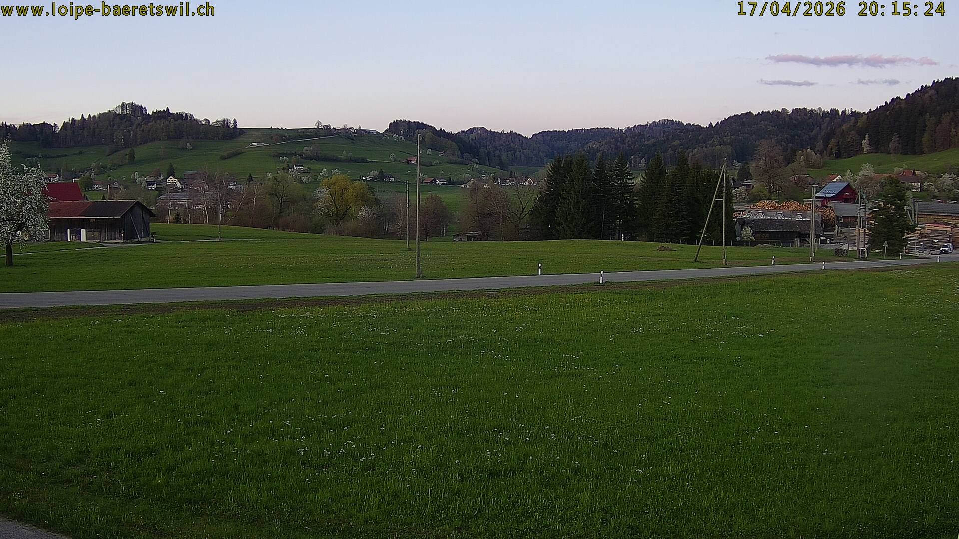 Bäretswil: Zürich, Schweiz: Langlaufloipe