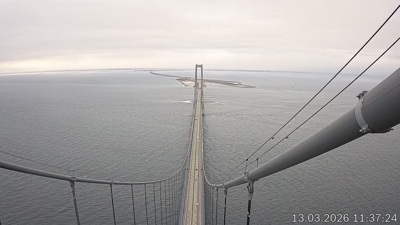 Webcam Storebælt-Brücke, Slagelse, Sjælland, Dänemark