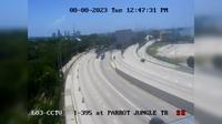 Miami: I-395 at Parrot Jungle Trail - Overdag