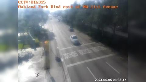 Traffic Cam Oakland Park: Blvd east of NW 21st Avenue