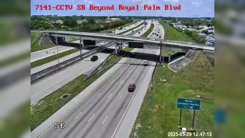 Traffic Cam Davie: I-75 S of Royal Palm Blvd