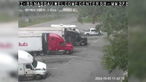 Traffic Cam Gross: TPAS-20310: I-95 SB Nassau Welcome Center A