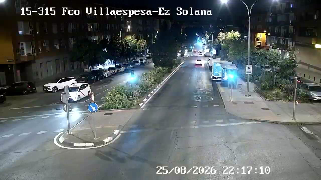 Traffic Cam Pueblo Nuevo: FRANCISCO VILLAESPESA - EZEQUIEL SOLANA