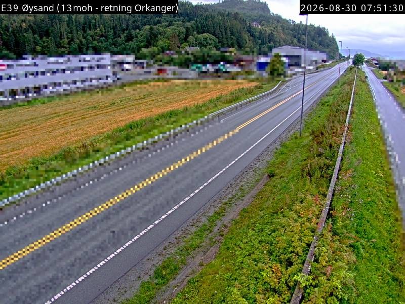 Traffic Cam Oysand: E39 Øysand (skifter)