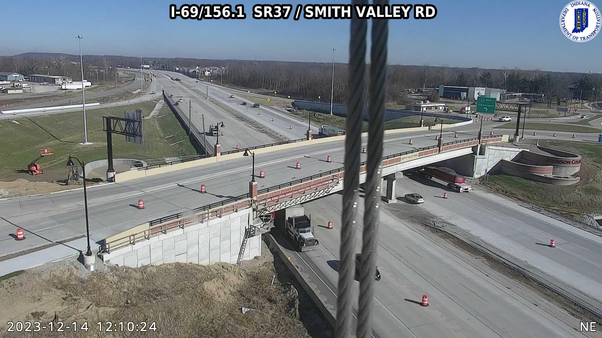 Traffic Cam Smith Valley: I-69: I-69/156.1 SR37 - RD: I-69/156.1 SR37 - RD