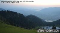 Untermurbach: Brauneck Garland − Blick über Bad Tölz nach Norden