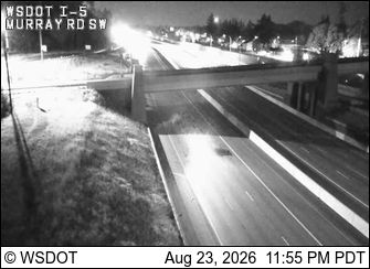Traffic Cam Lakewood › North: I-5 at MP 123.5: Murray Rd SW