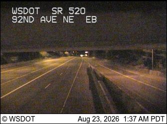 Traffic Cam Clyde Hill: SR 520 at MP 5.2: 92nd Ave NE, EB