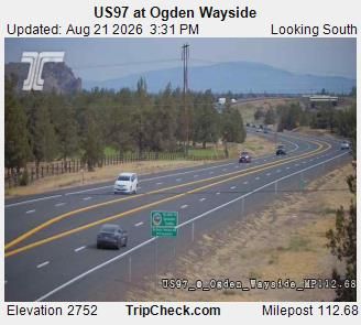 Traffic Cam Terrebonne: US 97 at Ogden Wayside