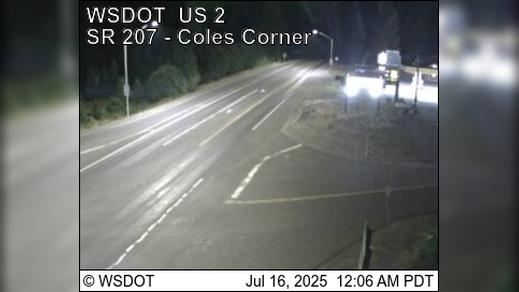 Eastbound Traffic at Coles Corner, Washington Webcam