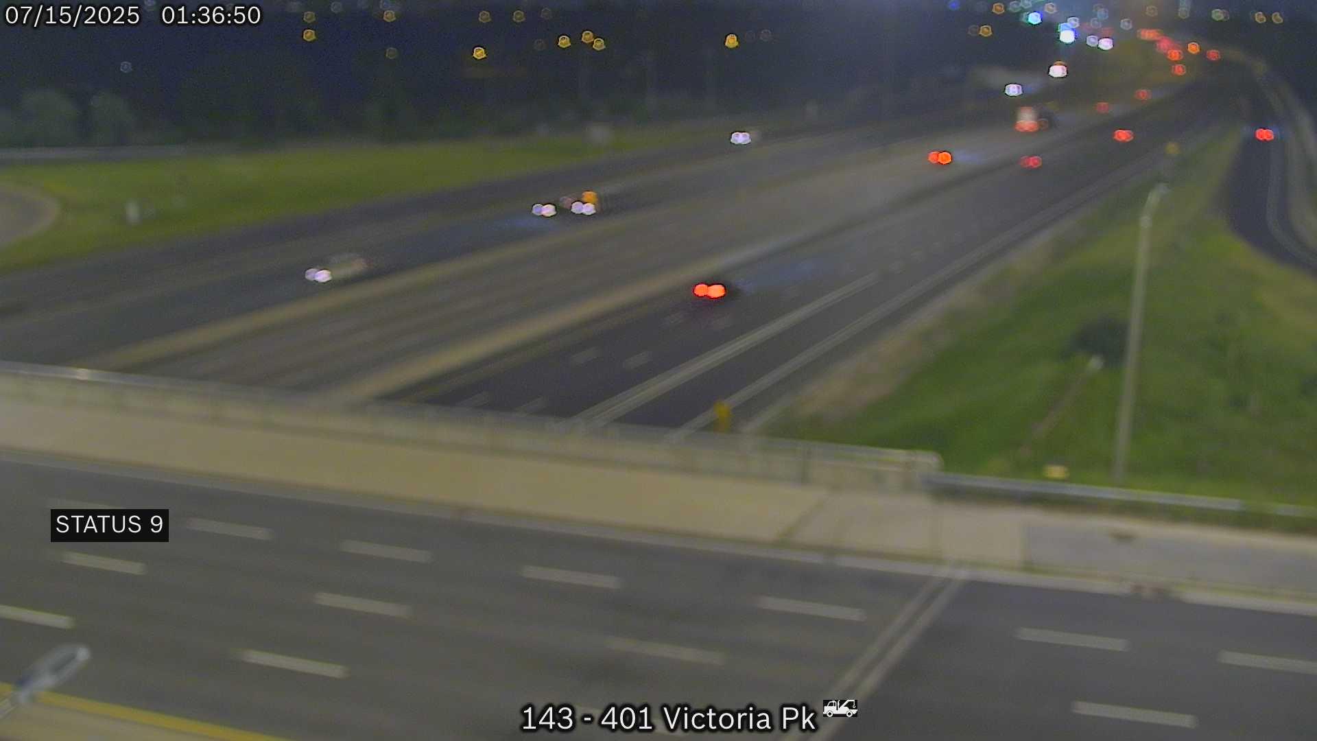 Toronto Traffic: 401 & Victoria Park Webcam
