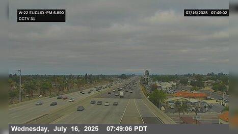 Euclid St Traffic: Garden Grove West Webcam