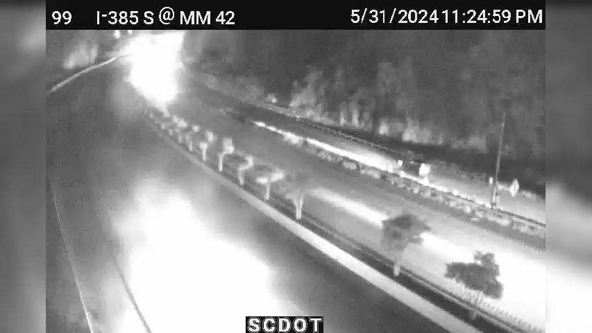 Traffic Cam Greenville: I-385 S @ MM 42 (Stone Ave)