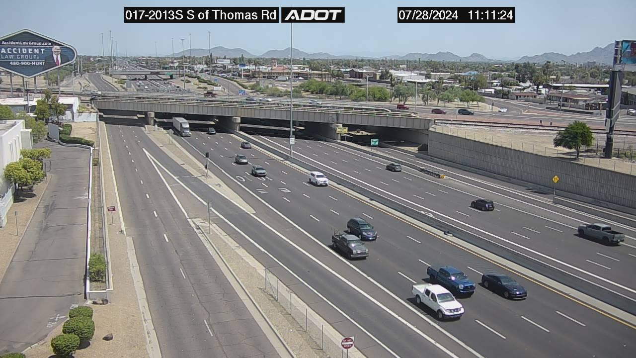 Traffic Cam Phoenix › South: I-17 SB . @S of Thomas