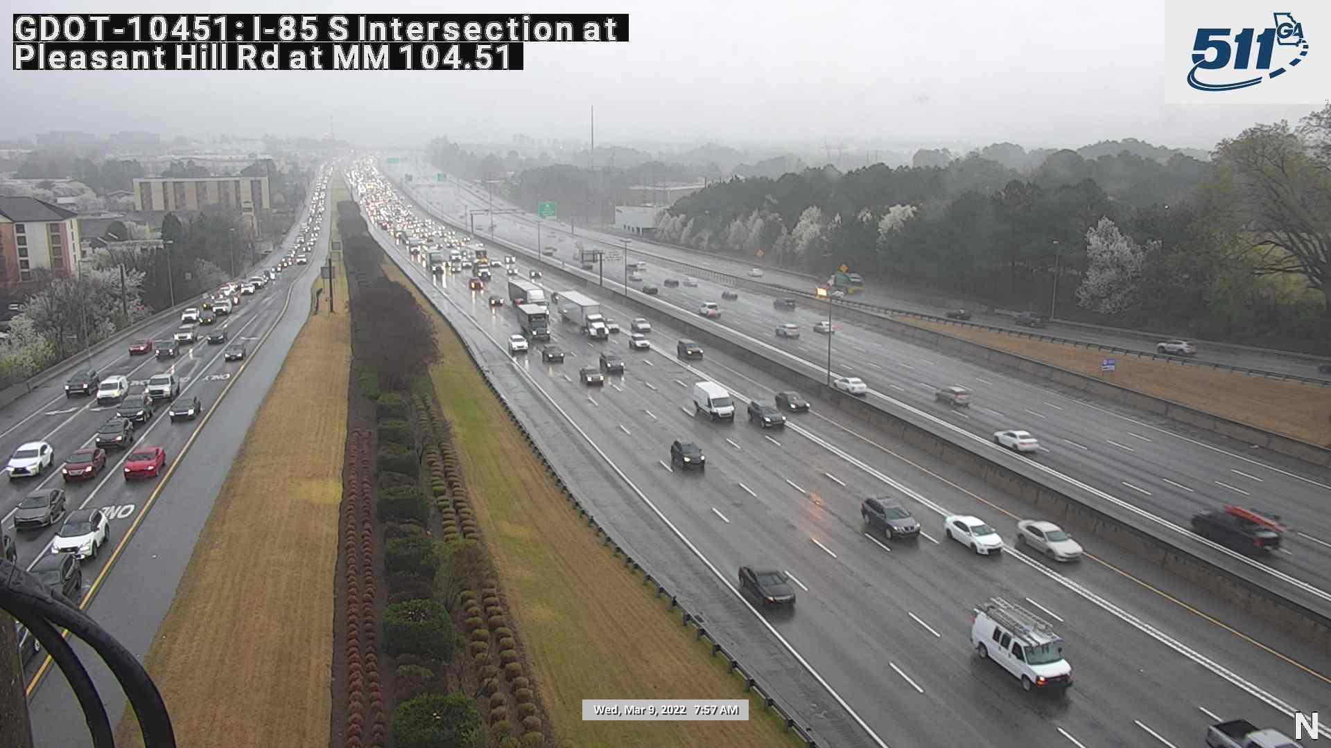 Traffic Cam Pleasant Hill: GDOT-CAM- I-85