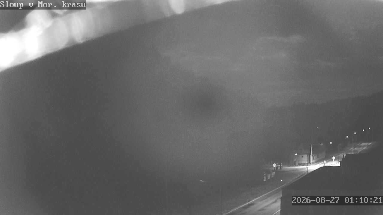 Traffic Cam Sloup › South: Sloupsko-šošůvské jeskyně