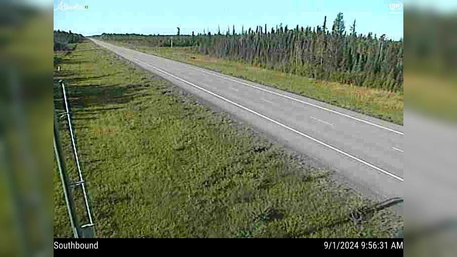 Traffic Cam Municipal District of Opportunity: Hwy 88: 24km North of Red Earth Creek