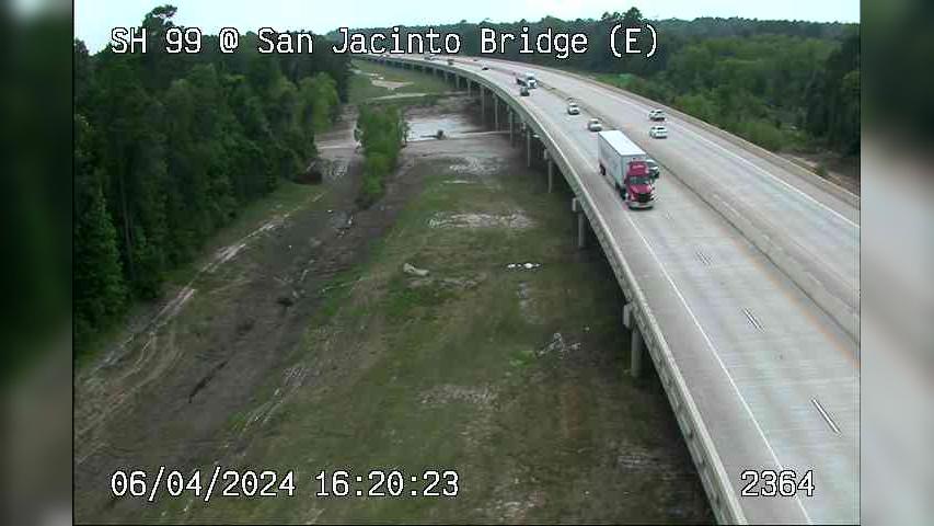 Traffic Cam Artavia › North: SH 99 @ San Jacinto Bridge (E)
