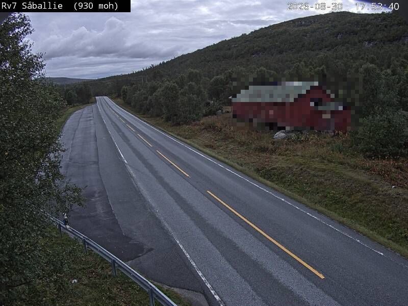 Traffic Cam Ustaoset: R7 Såballie (Haugastøl)